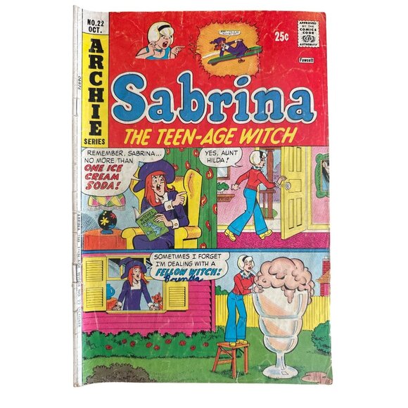 Archie Other - Archie Series Sabrina The Teenage Witch No. 22 October 1974 Comic Bagged Boarded